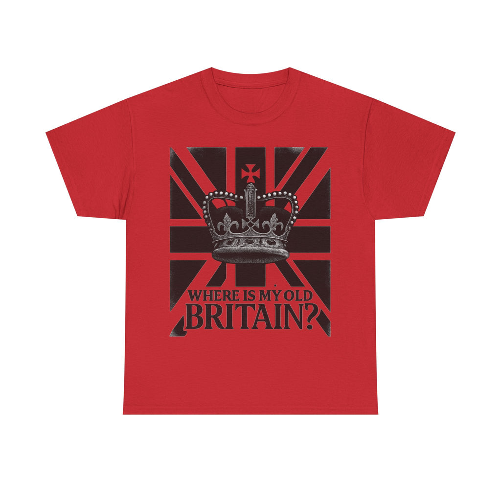 ‚WHERE IS MY OLD BRITAIN?‘ — Crown & Union Jack Retro Graphic Tee