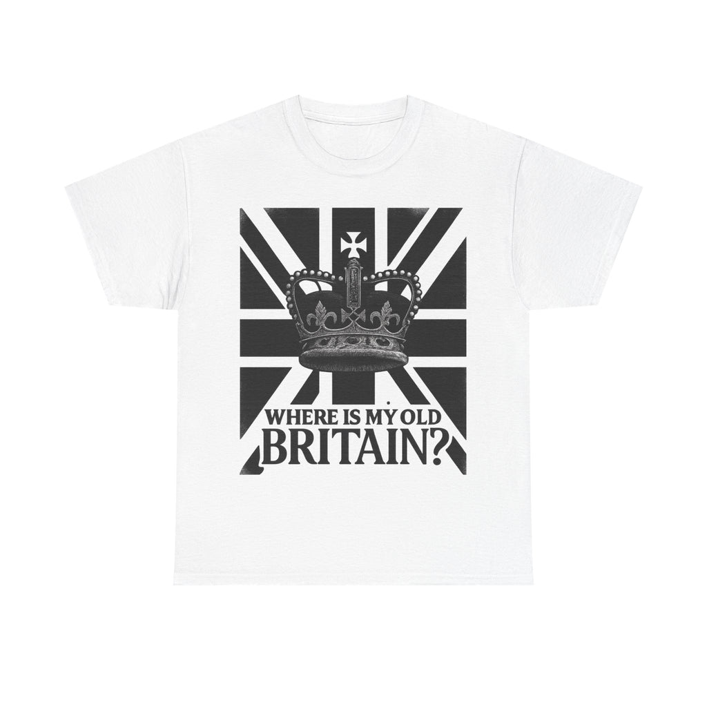 ‚WHERE IS MY OLD BRITAIN?‘ — Crown & Union Jack Retro Graphic Tee